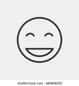 Smile  icon illustration isolated vector sign symbol