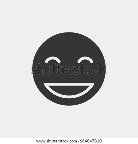 Smile  icon illustration isolated vector sign symbol