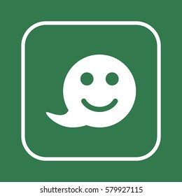  Smile  icon, isolated. Flat  design. 