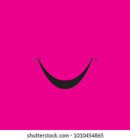 Smile icon isolated on magenta background.Trendy smile icon in flat style.Template for app, ui and logo. Icon smile for your web site. Modern smile icon, EPS 10