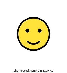 Smile icon isolated on white background. Vector illustration. Eps 10.