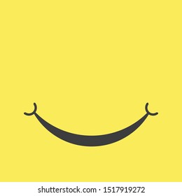 Smile icon isolated on white background. Vector illustration. Eps 10.