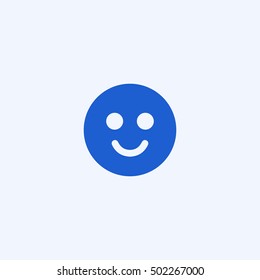 smile icon, isolated, white background