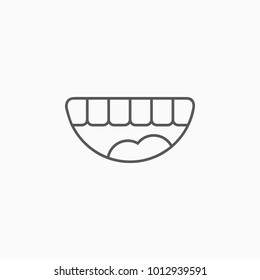 smile icon, laugh vector