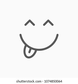 smile icon, laugh vector