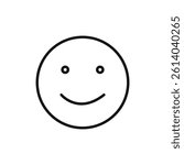 smile icon line art vector