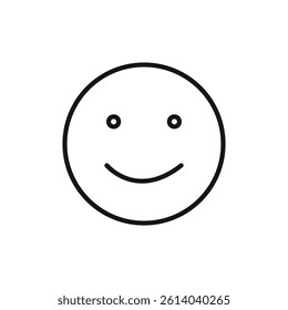 smile icon line art vector