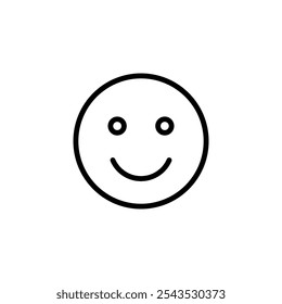 Smile icon logo design. smile emoticon icon. feedback sign and symbol