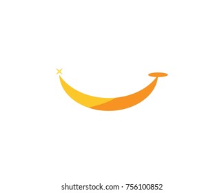Smile icon logo design template
