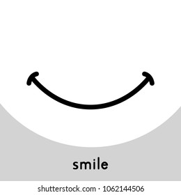 Smile Icon Logo Template Vector Design