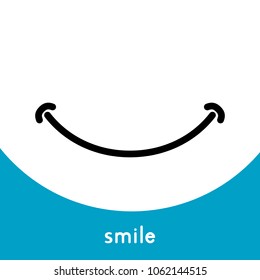 Smile Icon Logo Template Vector Design