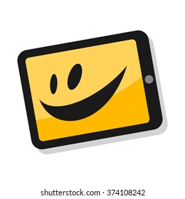 smile icon. logo vector.