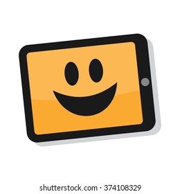 smile icon. logo vector.