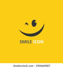 Smile Icon, Smile, Logo Vector Design Happy Emoticon Business, Funny Design And Vector Emoji Happiness 