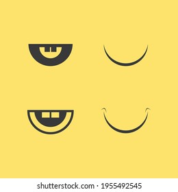 icono de sonrisa, sonrisa, logo diseño vector diseño feliz emoticono Negocios, diseño divertido y felicidad emocional vectorial 