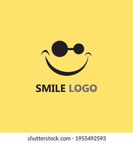 icono de sonrisa, sonrisa, logo diseño vector diseño feliz emoticono Negocios, diseño divertido y felicidad emocional vectorial 
