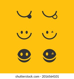 smile icon, smile, logo vector design happy emoticon Business, funny design and vector emoji happiness 