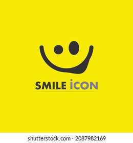 icono de sonrisa, sonrisa, logo diseño vector diseño feliz emoticono Negocios, diseño divertido y felicidad emocional vectorial 