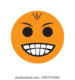 smile icon logo vector design template
