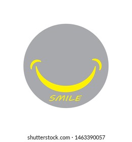 smile icon logo vector template design