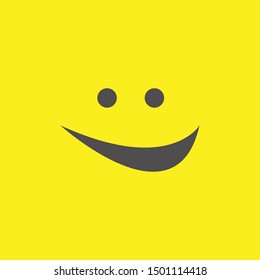 smile icon logo vector template design