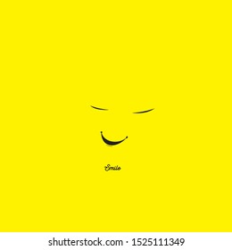 Smile icon Logo Vector Template Design background