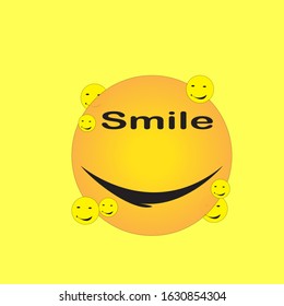Smile icon Logo Vector Template Design background