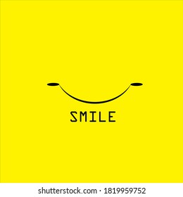 Diseño de plantillas de vectores de logotipos de iconos sonrisas
