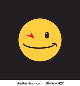 Smile icon logo vector template