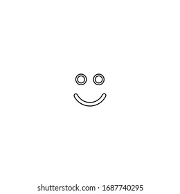 Smile icon. Message emoji button. Theater mask symbol