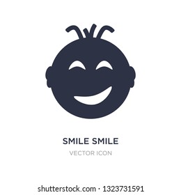 smile smile icon on white background. Simple element illustration from UI concept. smile smile sign icon symbol design.