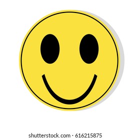  smile icon on white background.
