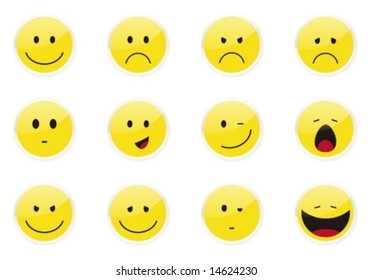 Smile icon set.