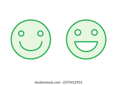 smile icon set. smile emoticon icon. feedback 