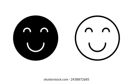 smile icon set. smile emoticon icon. feedback 