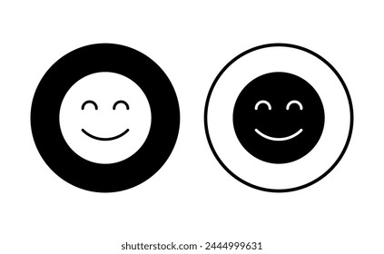 smile icon set. smile emoticon icon. feedback 