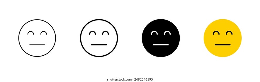 Smile-Icon-Set. Smile-Emoticon-Icon. Rückmeldung 