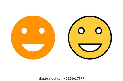 smile icon set for web and mobile app. smile emoticon icon. feedback sign and symbol