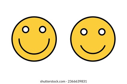 smile icon set for web and mobile app. smile emoticon icon. feedback sign and symbol