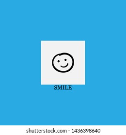 smile icon sign signifier vector