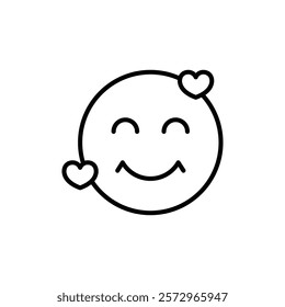 smile icon simple vector symbol