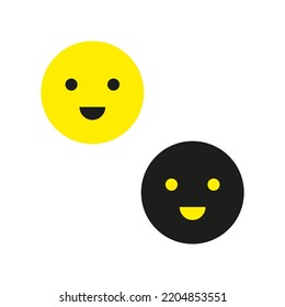 Smile icon. Smiley face. Happy face. Vector illustration. Stock image.