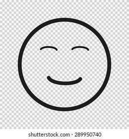 smile icon. stock vector
