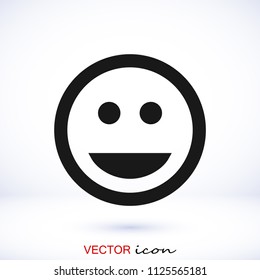 Smile icon stock vector illustration flat design