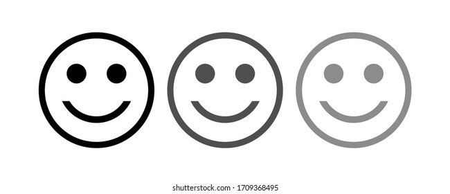 Smile icon stock vector illustration flat design.