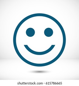 Smile icon stock vector illustration flat design