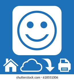 Smile icon stock vector illustration flat design