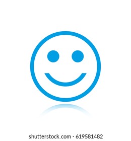 Smile icon stock vector illustration flat design