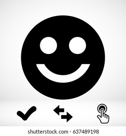 Smile icon stock vector illustration flat design