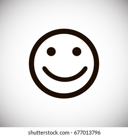 Smile icon stock vector illustration flat design